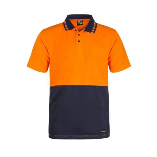 Picture of WorkCraft, Hi Vis Light Weight Short Sleeve Micromesh Polo Pocket